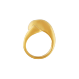 Courage Waterproof Bague Boule Plaqué Or 18K