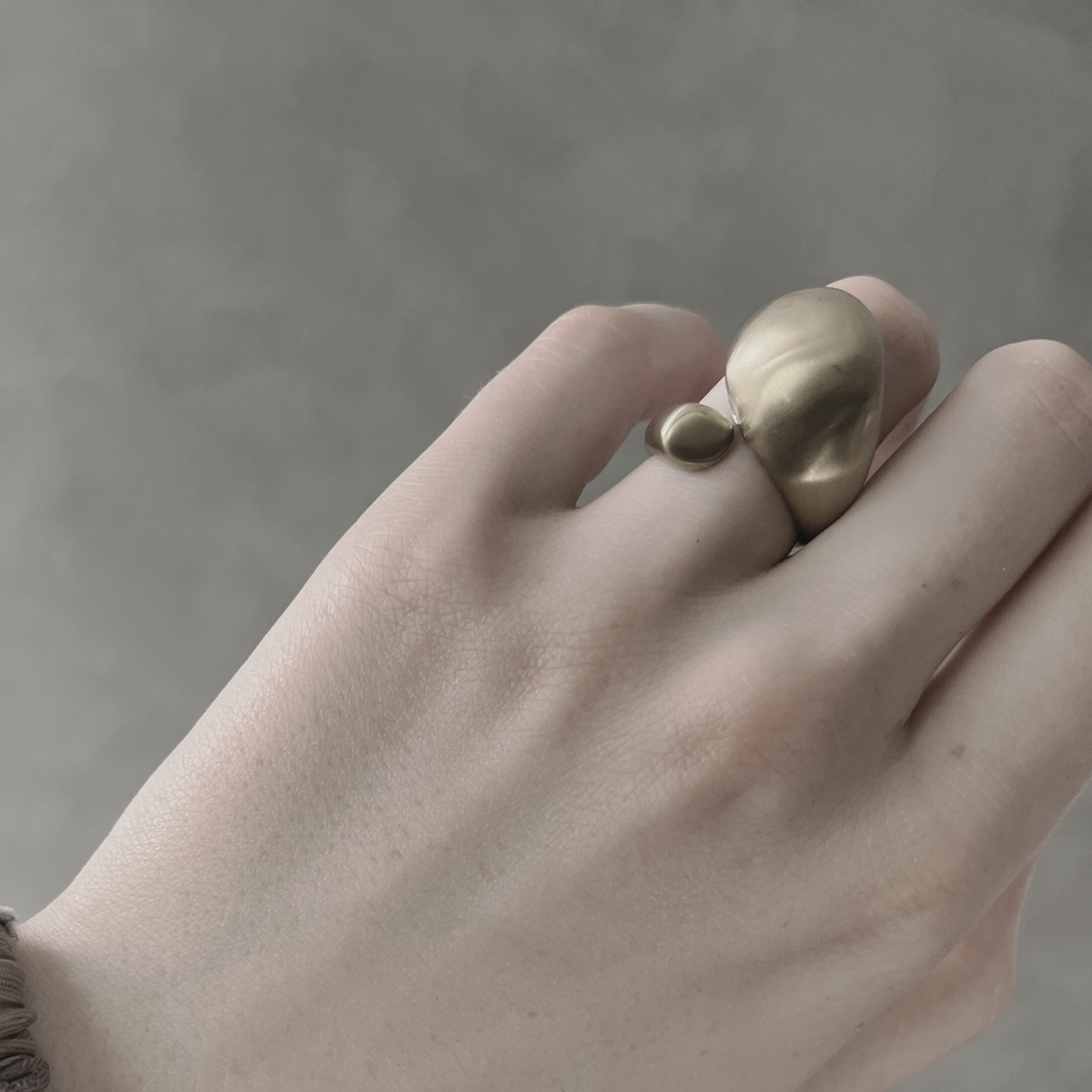 Courage Waterproof Ball Ring 18K Gold Plating, DNSK Copenhagen