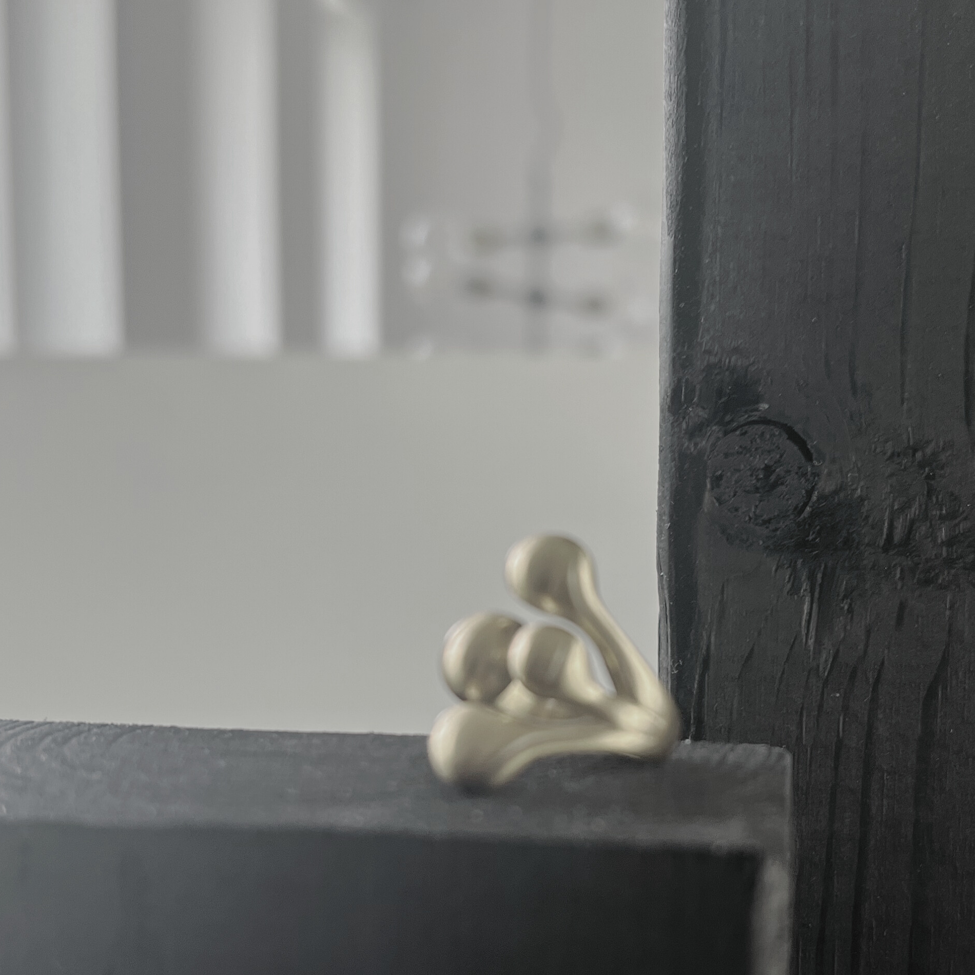 Courage Waterproof  Brushed 4 Ball Statement Ring Silver Plating, DNSK Copenhagen