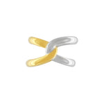 Passion Waterproof 2-Tone Knot Ring 18K Gold Plating -DNSK Copenhagen