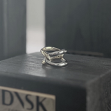 Passion Waterproof 2-Tone Knot Ring 18K Goud Plating