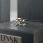 Passion Waterproof 2-Tone Knot Ring 18K Gold Plating -DNSK Copenhagen