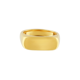 Passion Waterproof Bague carrée plaquée or 18K