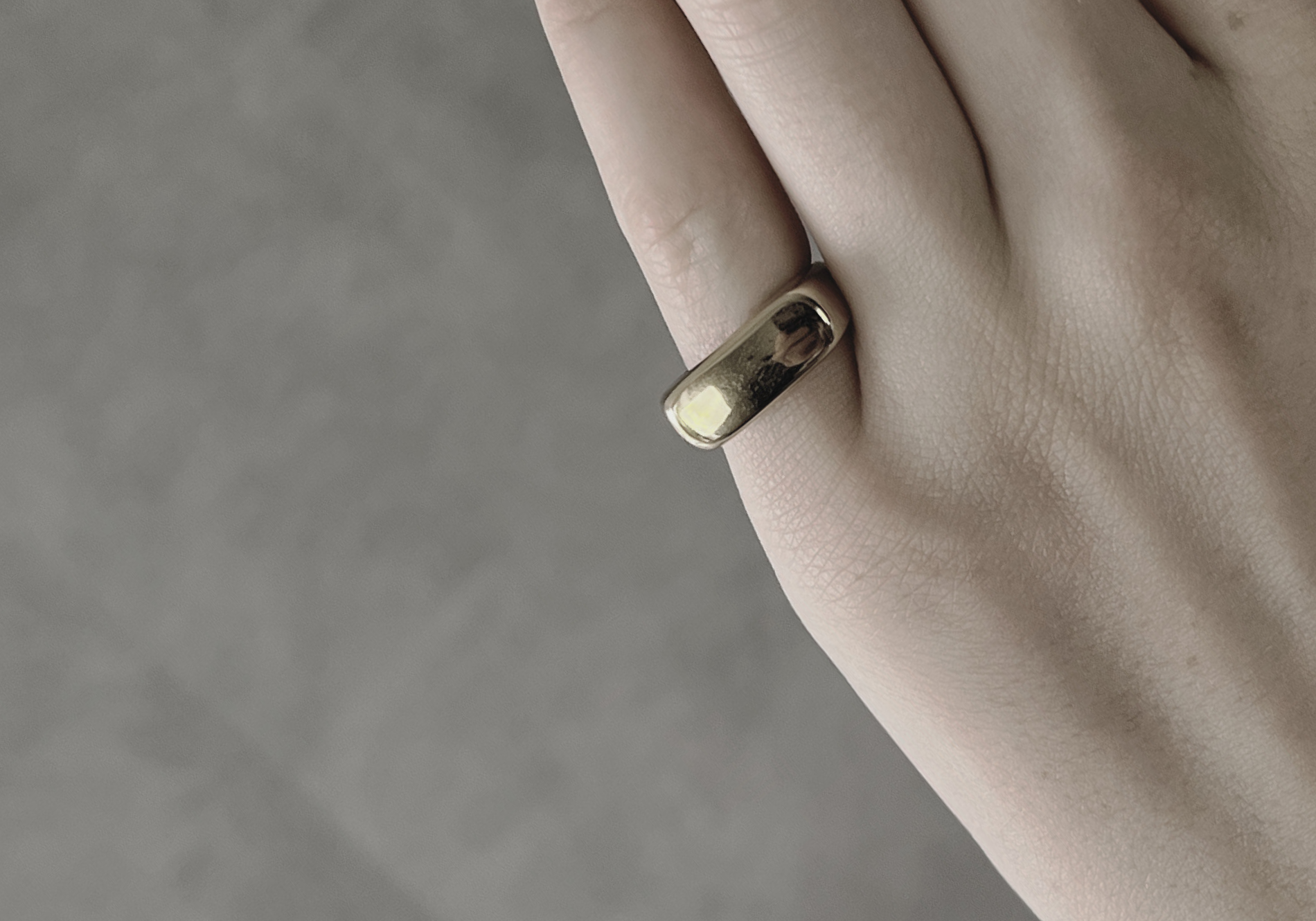 Passion Waterproof Square Ring 18K Gold Plating, DNSK Copenhagen