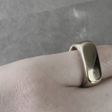 Passion Waterproof Bague carrée plaquée or 18K