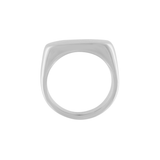 Passion Waterproof Bague Carrée Plaqué Argent