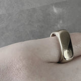 Passion Waterproof Bague Carrée Plaqué Argent