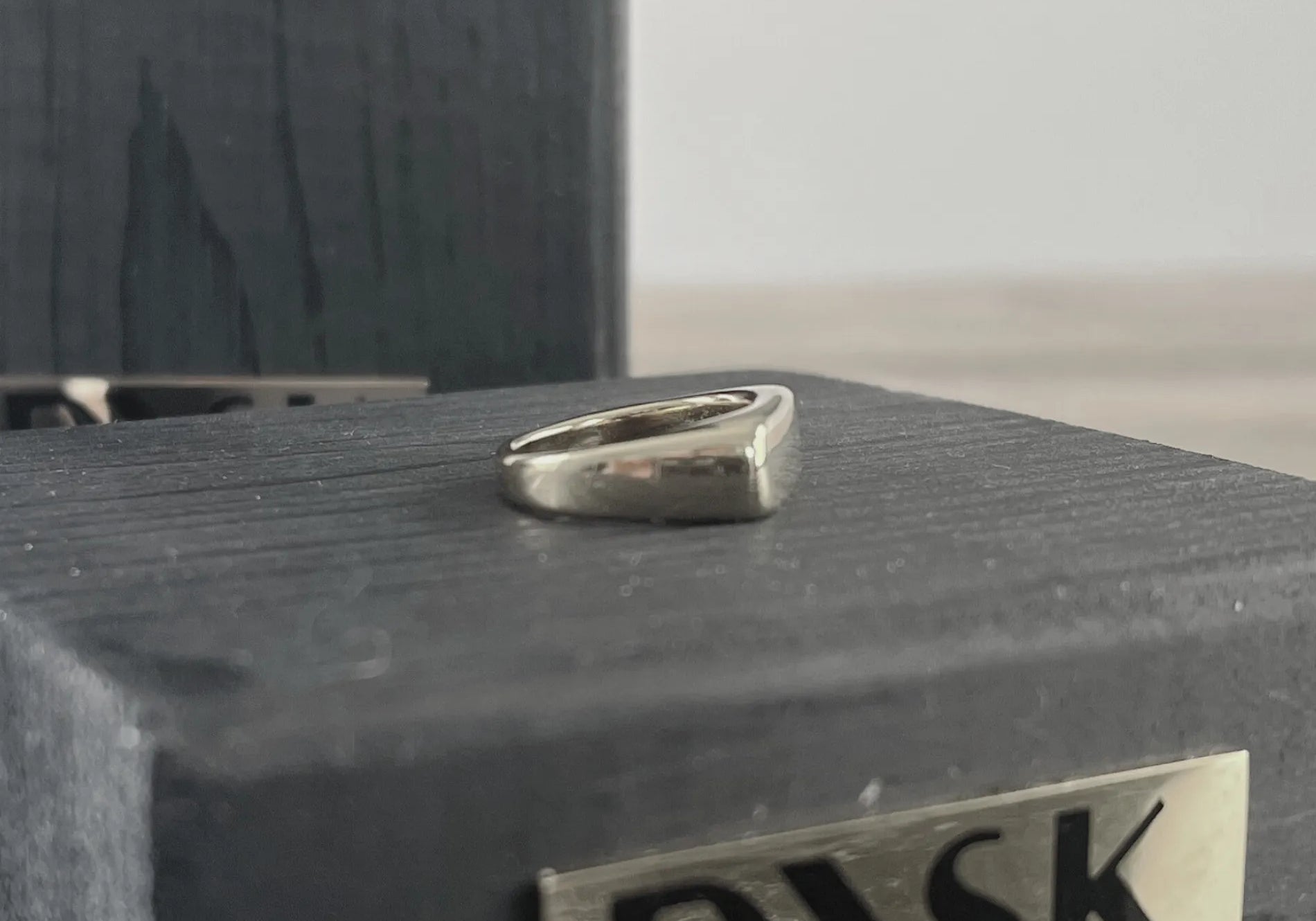 Passion Waterproof Square Ring Silver Plating, DNSK Copenhagen