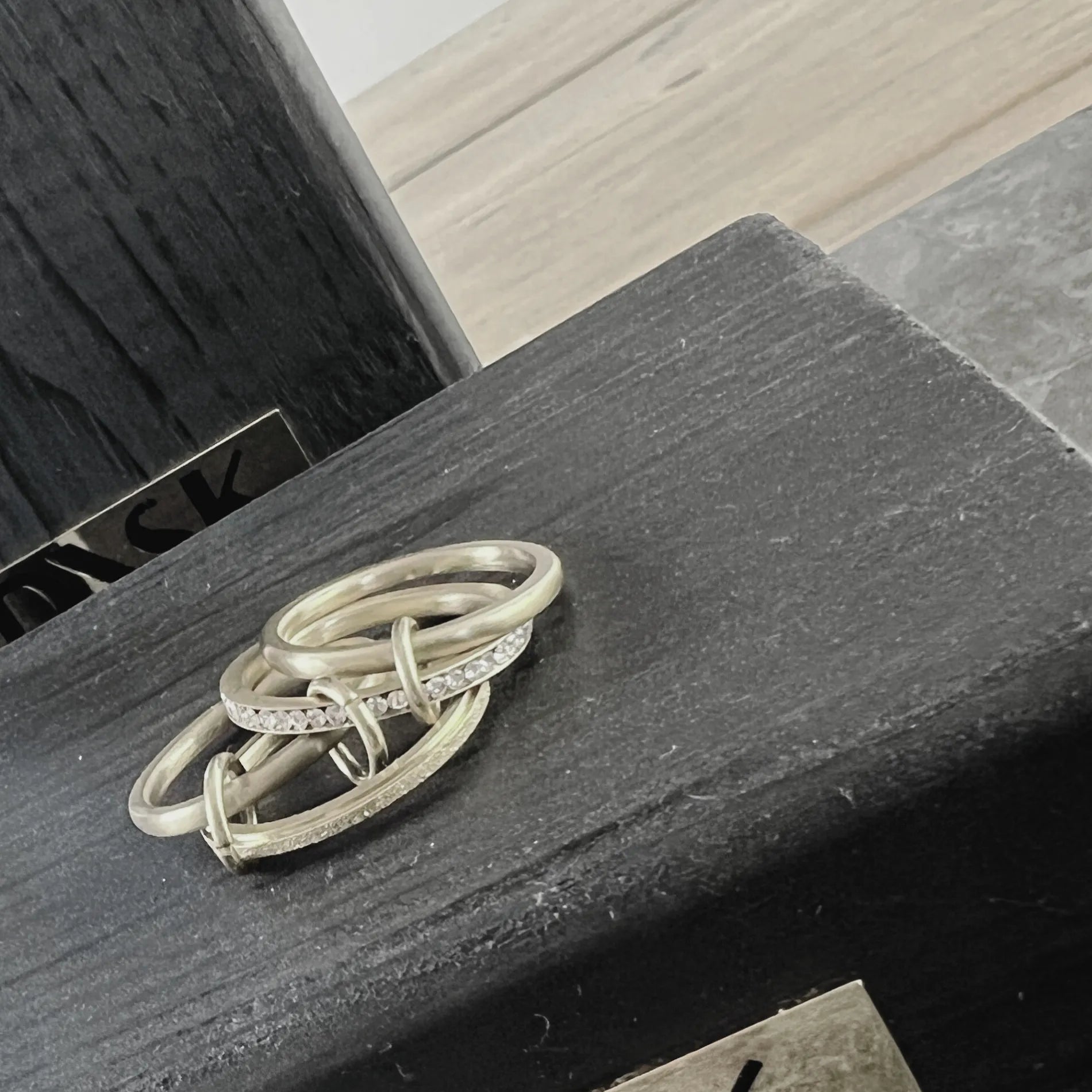 Joy Waterproof CZ Multi Ring 18K Gold Plating, DNSK Copenhagen