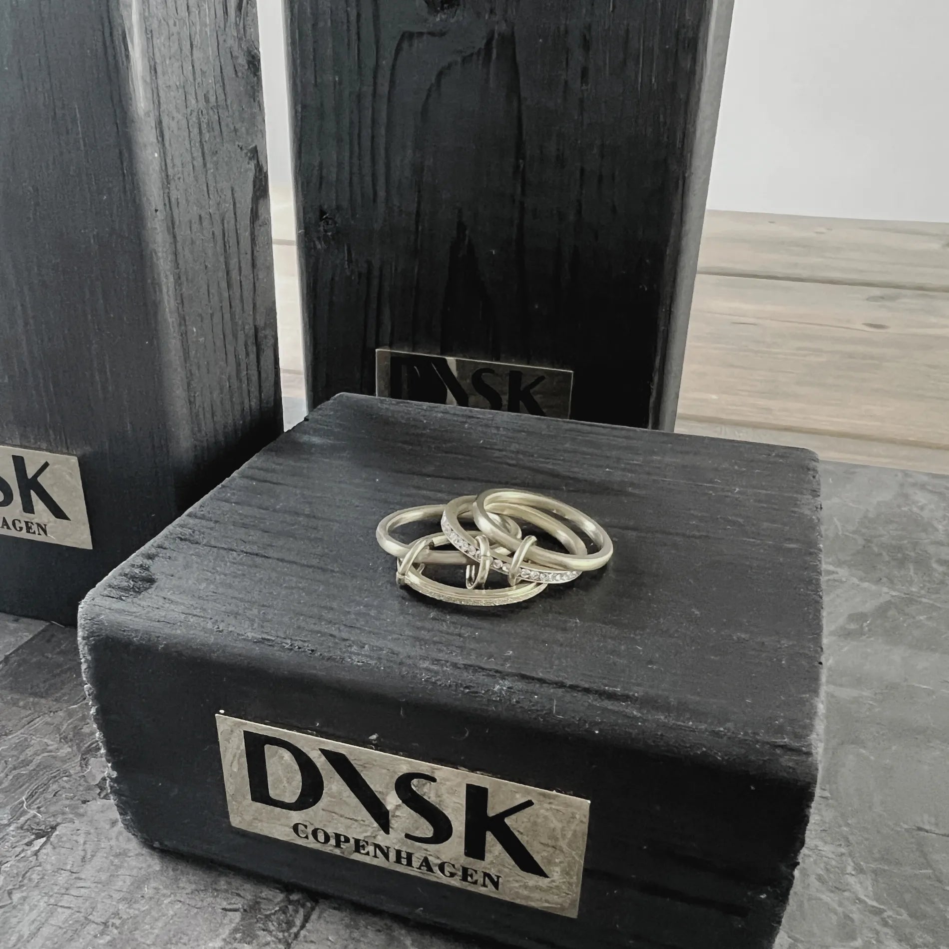 Joy Waterproof CZ Multi Ring 18K Gold Plating, DNSK Copenhagen