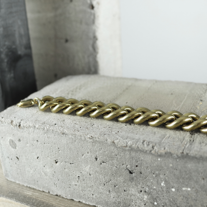 Courage Waterproof Mega Chunky Panzer Bracelet Gold Plating I Dansk Copenhagen