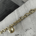 Courage Waterproof Short Mega Ball Necklace Gold Plating -DNSK Copenhagen