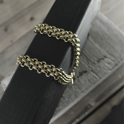 Courage Waterproof Crochet T-Bar Necklace Gold Plating I Dansk Copenhagen