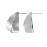 Courage Wasserfester 3D-Spiegel Statement-Ohrring Versilbert