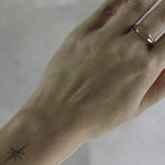 Joy Waterproof CZ Simple Signet Ring 18K Gold Plating -DNSK Copenhagen