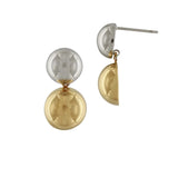 Passion Vandfast 2 tone kugle Ørering 18K Guldbelagt