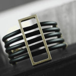 Alaya Open Square Bracelet Gold Plating -DNSK Copenhagen