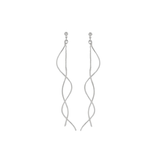 Tara Revolve Øreringe Rhodium Plating