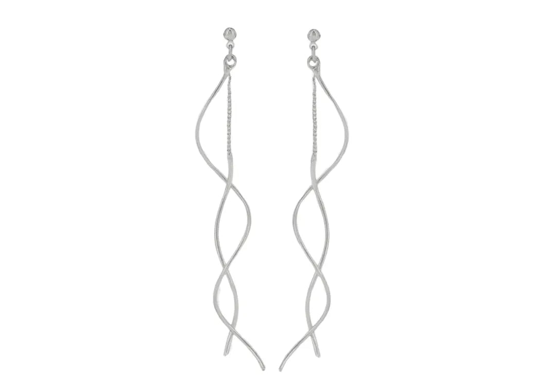 Tara Revolve Earring Rhodium Plating, DNSK Copenhagen