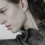 Tara Revolve Øreringe Rhodium Plating