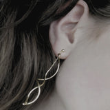 Tara Revolve Earring Gold Plating, Dansk Copenhagen