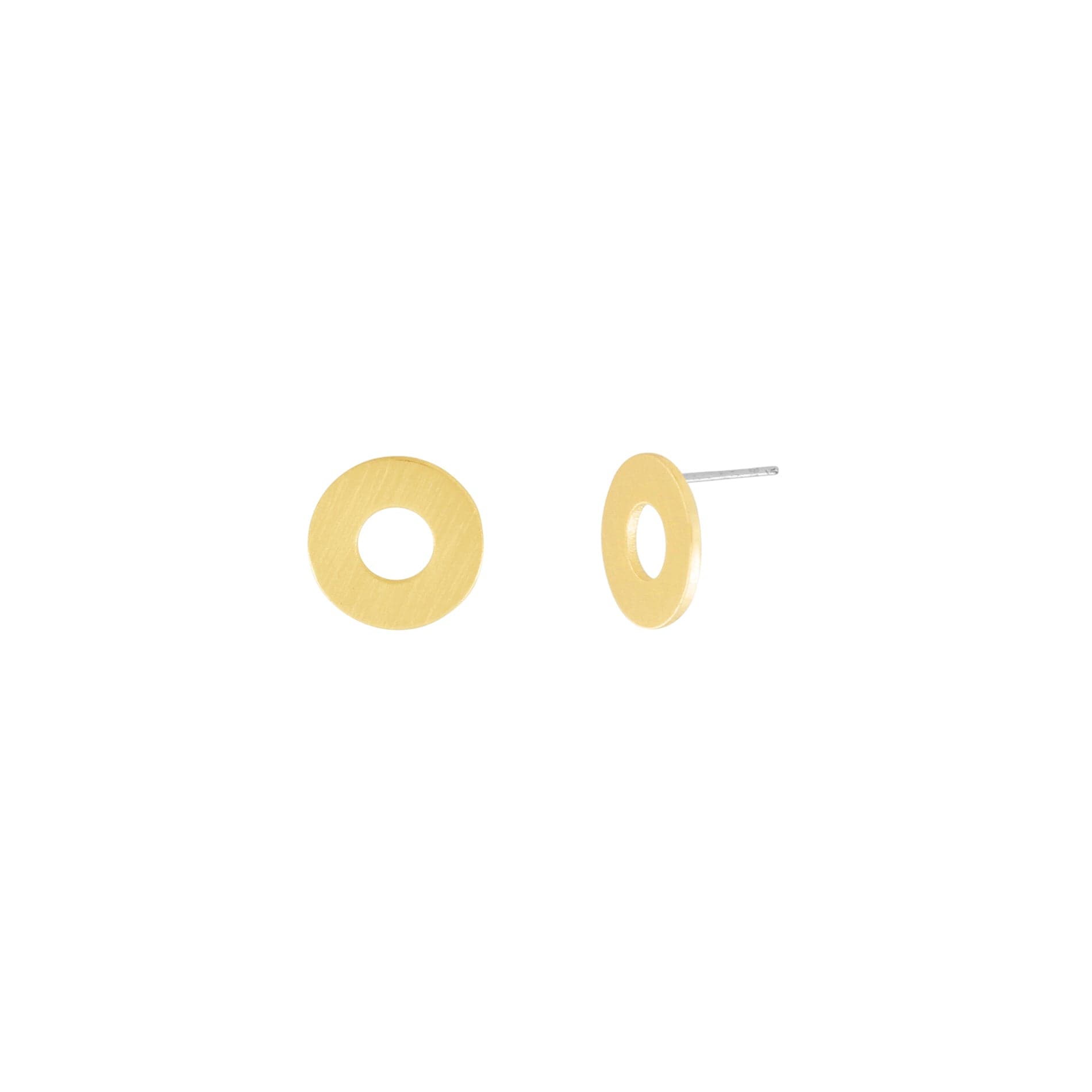 Alaya Chunky Cirkel Post Earring Gold Plating I Dansk Copenhagen