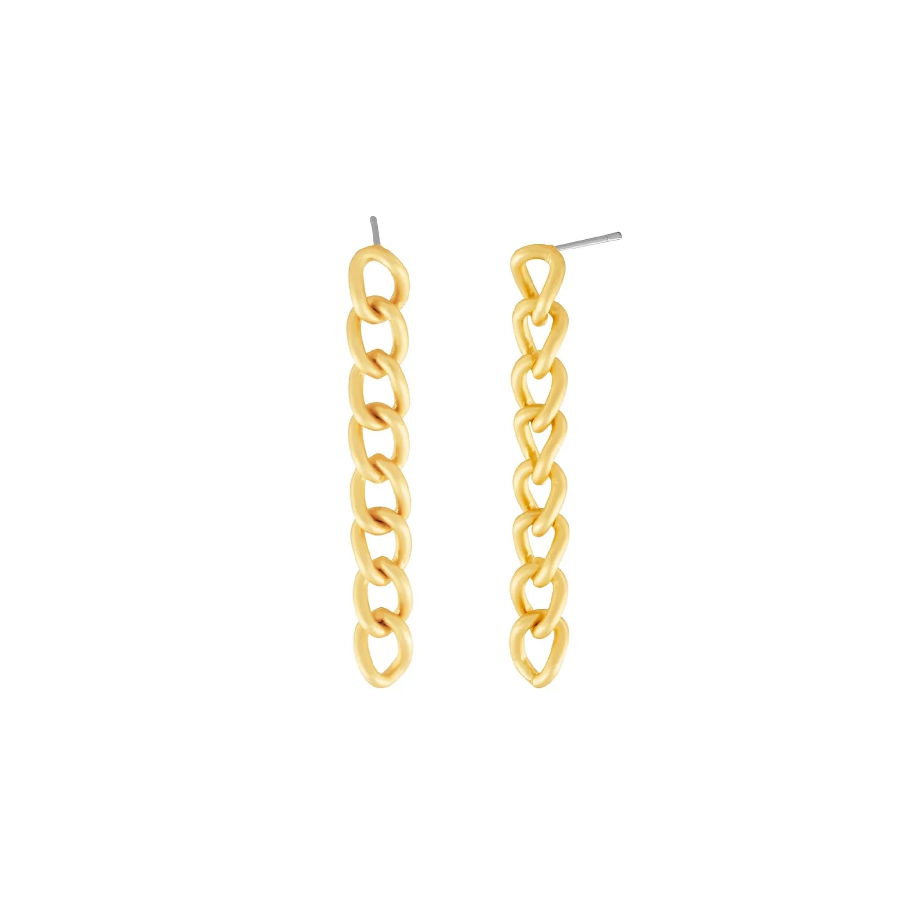 Tabitha Long Link Earring Gold PlatingDNSK Copenhagen