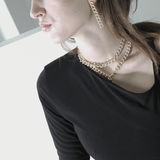 Tabitha Long Link Earring Gold Plating I Dansk Copenhagen