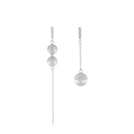 Tabitha Asymmetrical Huggies Silver Plating -DNSK Copenhagen