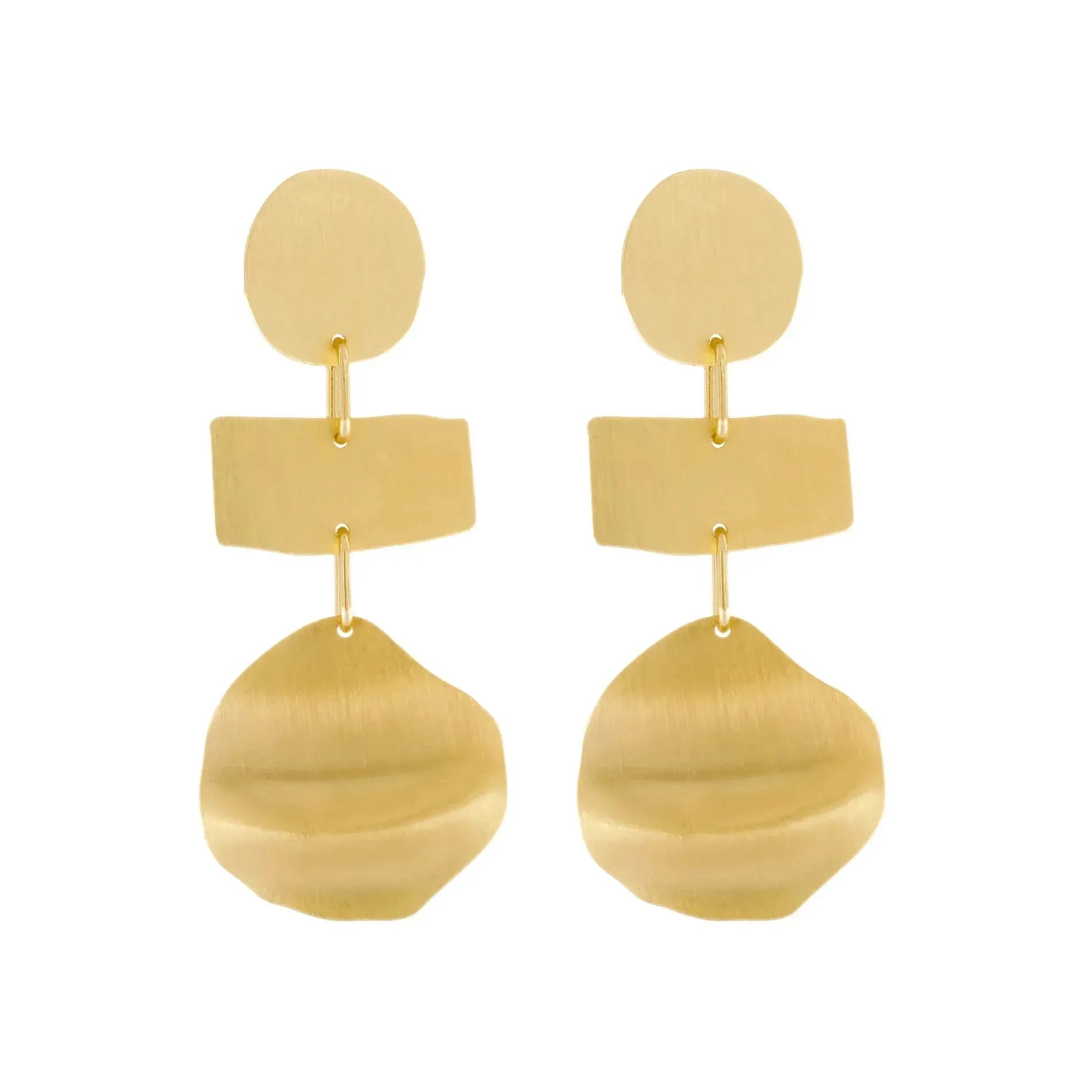Alaya Organic Earring Gold PlatingDNSK Copenhagen
