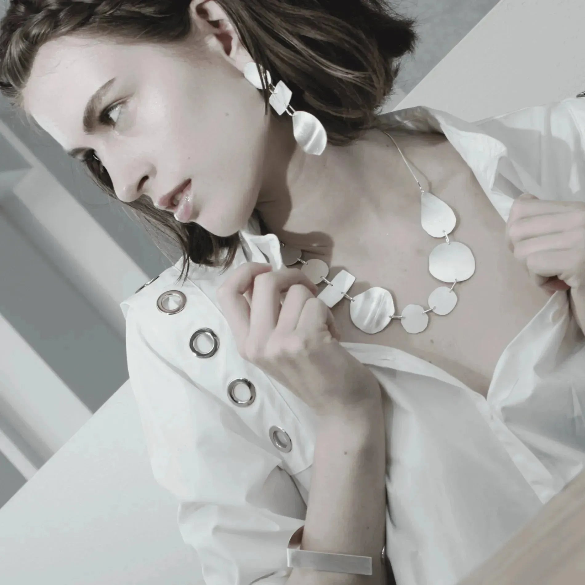 Alaya Organic Earring Gold PlatingDNSK Copenhagen