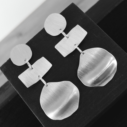 Alaya Organic Earring Silver Plating I Dansk Copenhagen