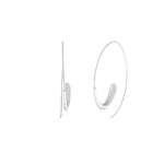 Tara Infinity Earring Silver Plating -DNSK Copenhagen