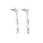 Audrey IN:STORE 3 Stone Post Earring Silver Plating -DNSK Copenhagen