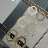 Alaya IN:STORE Pendiente Orgánico Triple Círculo Chapado en Oro V2