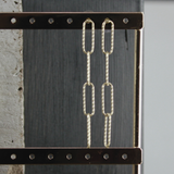 Tempeste IN:STORE Pendiente largo clip baño de oro