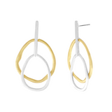 Elysian IN:STORE Pendiente de 2 tonos chapado en oro