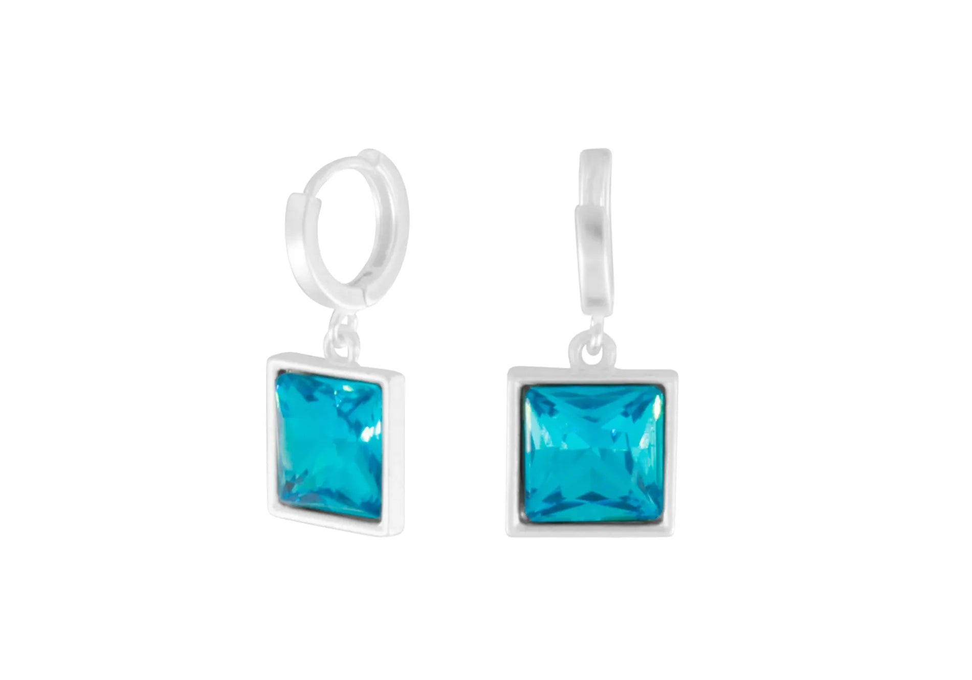 Audrey IN:STORE Sapphire Huggie Earring Silver Plating, DNSK Copenhagen