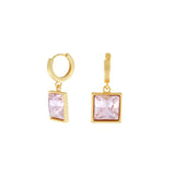 Audrey IN:STORE Boucle d'oreille Rose Huggie Plaqué or