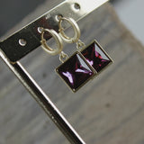 Audrey IN:STORE Boucle d'oreille Huggie Fuchsia Plaqué Or