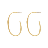 Elysian IN:STORE Organic Hoop Orecchino placcato oro
