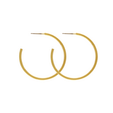 Tempeste IN:STORE Hoop Pendiente chapado en oro