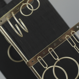 Tempeste IN:STORE Pendiente Paperclip baño de oro