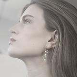 Audrey IN:STORE Cadena y Hoop Pendiente Multi Perla Chapado en Oro