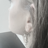 Audrey IN:STORE Cadena y Hoop Pendiente Multi Perla Chapado en Oro