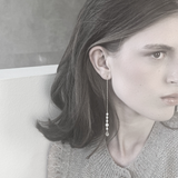 Audrey IN:STORE Cadena y Hoop Pendiente Multi Perla Chapado en Oro