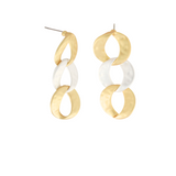 Audrey IN:STORE Pendiente de 2 tonos chapado en oro