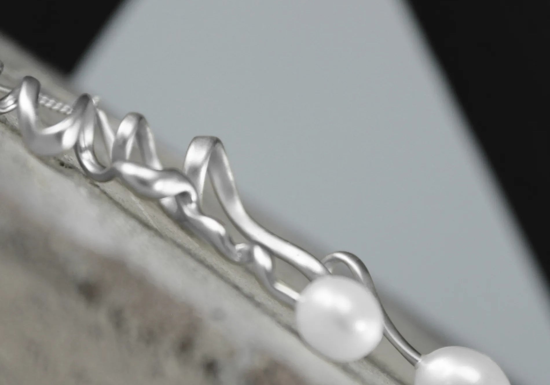 Audrey Organic Chain Oorbel Silver Plating, Dansk Copenhagen