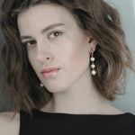 Joy Waterproof Long Pearl Chain Earring 18K Gold Plating -DNSK Copenhagen