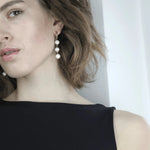 Joy Waterproof Long Pearl Chain Earring 18K Gold Plating -DNSK Copenhagen